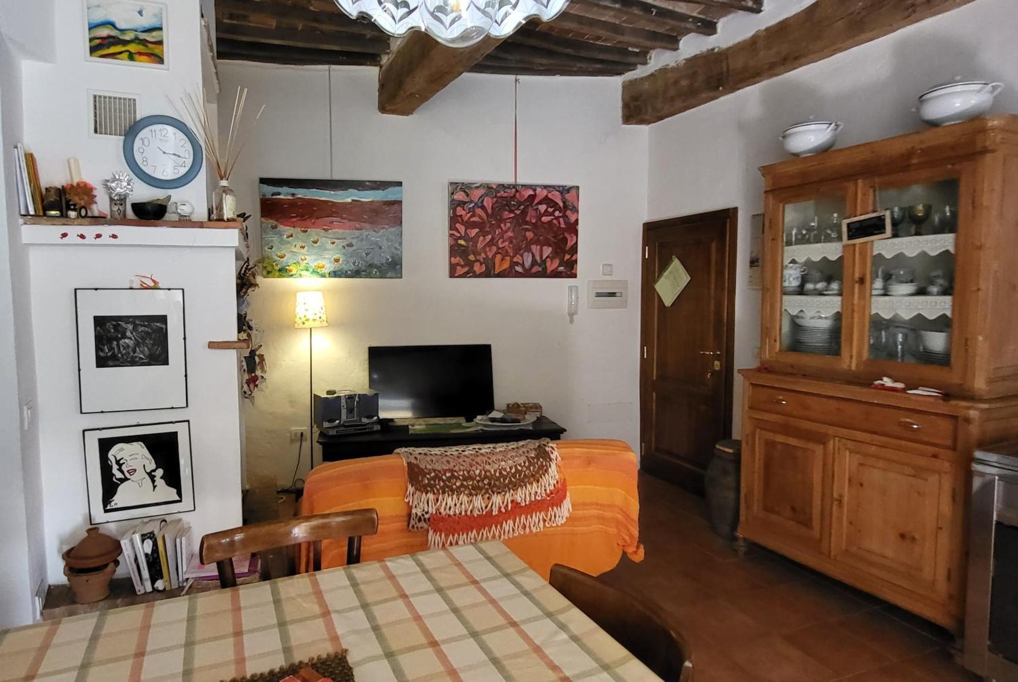La Casa Di Dina Apartment Castelmuzio ภายนอก รูปภาพ
